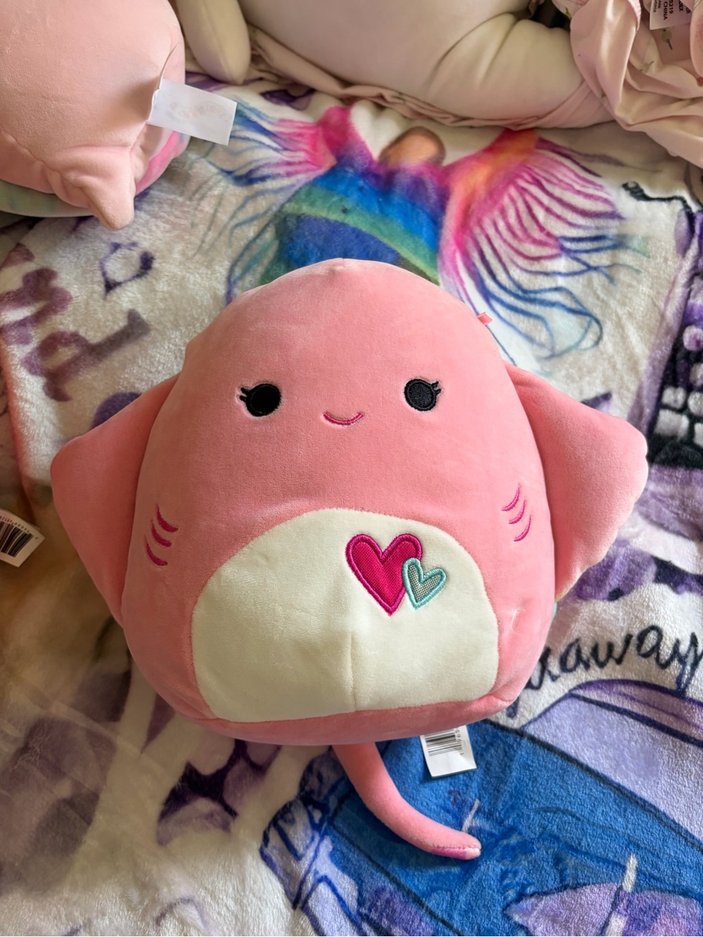 Pink stingray Squishmallow
